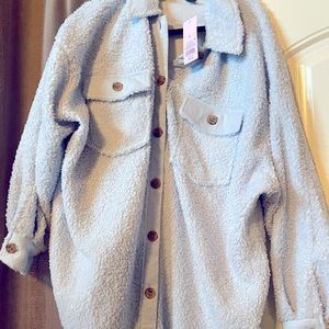 COPY - Beautiful light blue Free people Jacket Du…